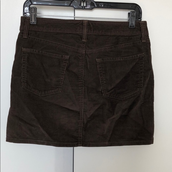 Brown Corduroy Mini Skirt - Picture 2 of 3